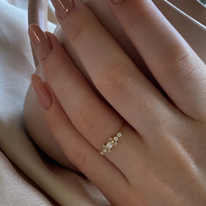 chloé - 14k & diamond ring