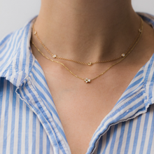 Load image into Gallery viewer, dots necklace - 14k &amp; diamonds