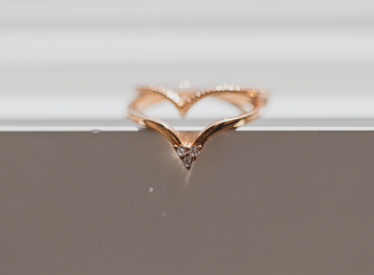 veronica - 14k & diamond ring