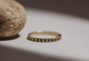 claude - black diamond eternity ring