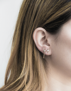 Sara Lee -  14k & diamonds earring