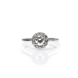 vered - halo diamond ring