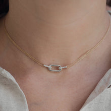 Load image into Gallery viewer, Chain link diamond necklace