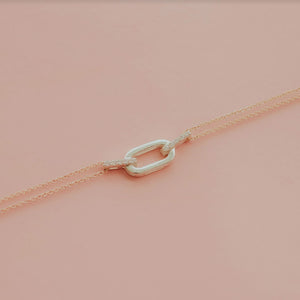 Chain link diamond necklace