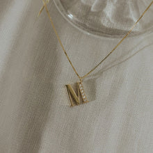 Load image into Gallery viewer, initial gold &amp; diamonds necklace