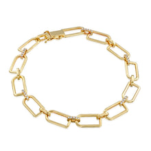 Load image into Gallery viewer, 14k cable chain &amp; diamond bracelet