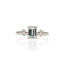 Load image into Gallery viewer, émile aquamarine &amp; diamonds ring