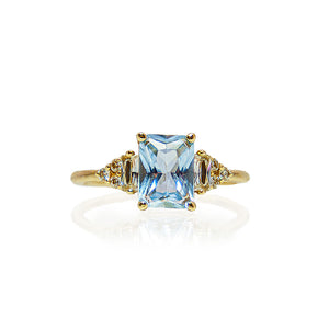 érte aquamarine & diamonds ring