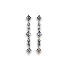 Load image into Gallery viewer, André long cascade diamond earrings
