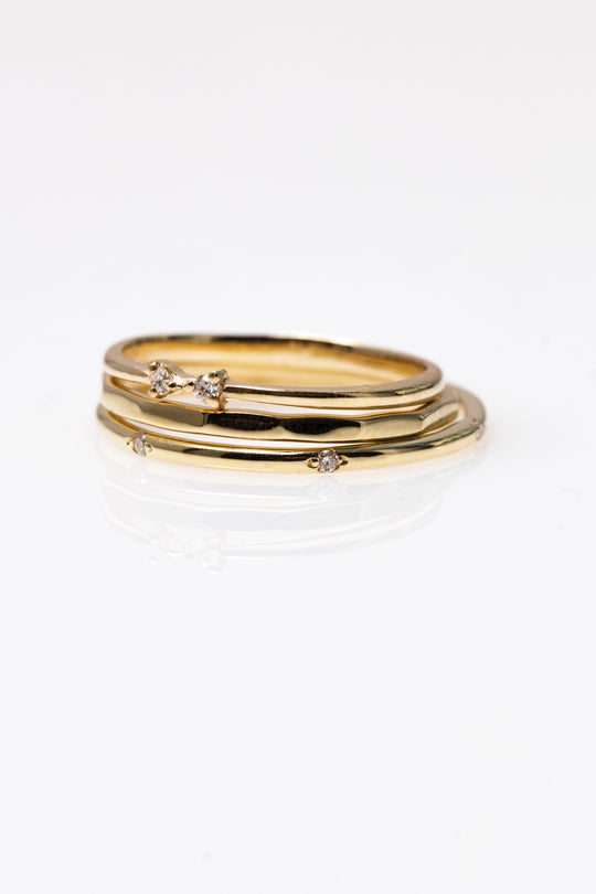 papillon - 14k & diamond ring