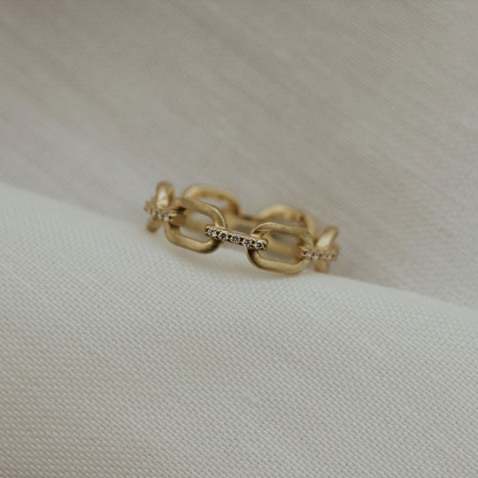 chain link diamond ring