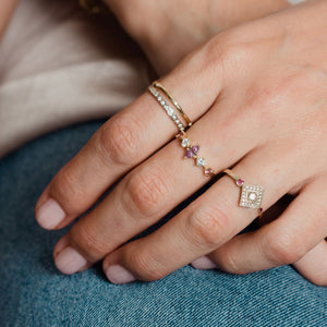 emilia - tourmaline & diamonds ring